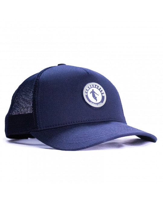 Casquette unie filet bleu marine