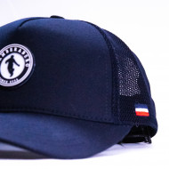 Casquette unie filet bleu marine