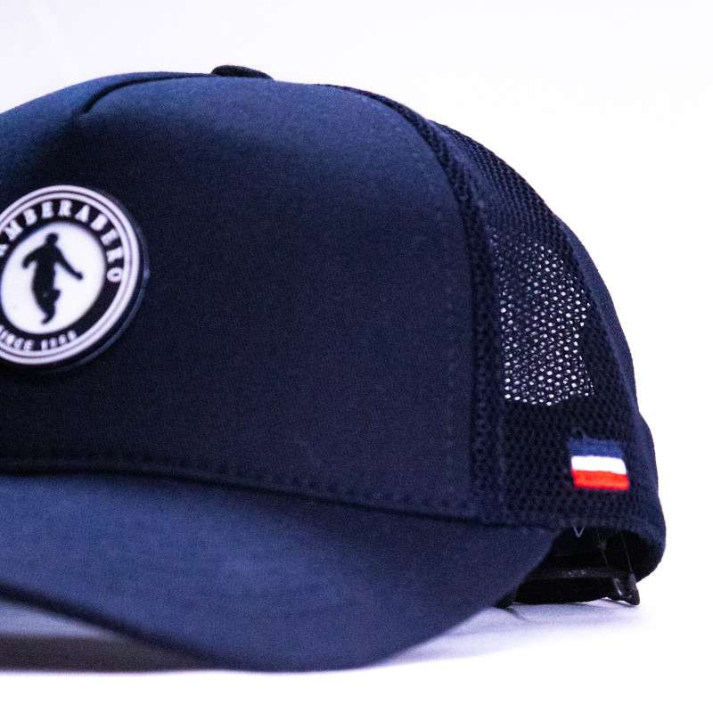 Casquette unie filet bleu marine