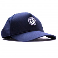 Casquette unie en toile bleu marine