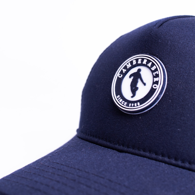 Casquette unie en toile bleu marine
