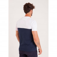 T-shirt colorblock à manches assymétriques
