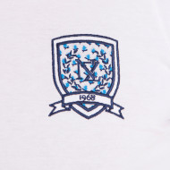 T-shirt uni à écusson brodé et empiècements