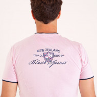 T-shirt uni à broderie au dos