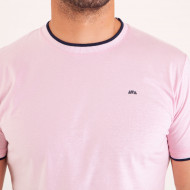T-shirt uni à broderie au dos