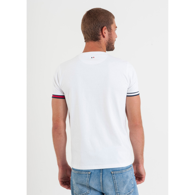 T-shirt uni avec print poitrine