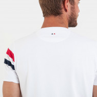 T-shirt avec empiècements poitrine tricolores