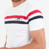 T-shirt avec empiècements poitrine tricolores