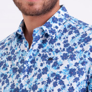 Chemise manches courtes à imprimé fleuri