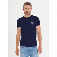 T-shirt uni avec print poitrine
