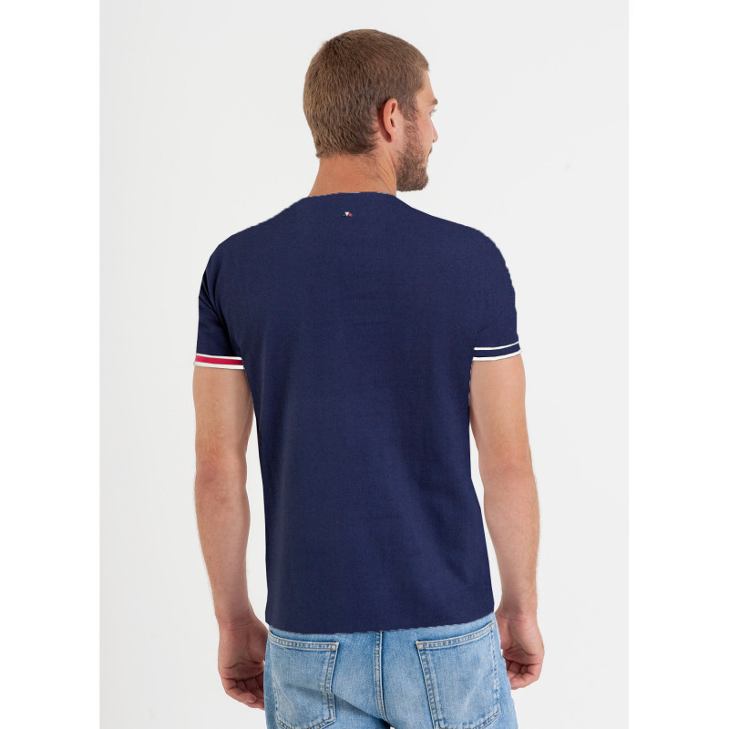 T-shirt uni avec print poitrine