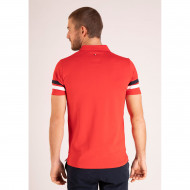 Maillot uni manches courtes avec bandes appliquées