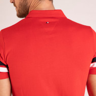 Maillot uni manches courtes avec bandes appliquées