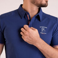 Maillot uni manches courtes avec détails contrastés