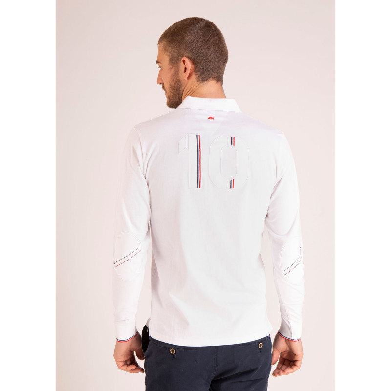 Maillot manches longues uni numéro 10 avec détails tricolores