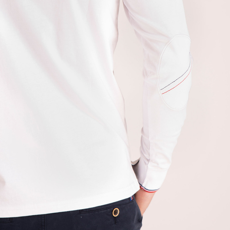 Maillot manches longues uni numéro 10 avec détails tricolores