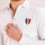 Maillot manches longues uni numéro 10 avec détails tricolores