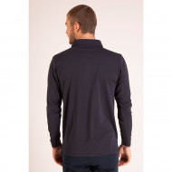 Maillot uni manches longues avec surpiqûres