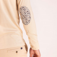 Maillot manches longues avec broderie et détails fleuris