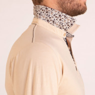 Maillot manches longues avec broderie et détails fleuris