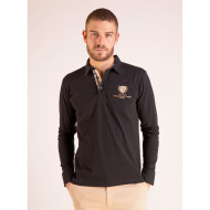 Maillot manches longues avec broderies et popeline fleurie