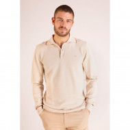 Polo manches longues tricoté