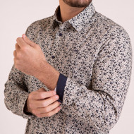 Chemise manches longues fleurie