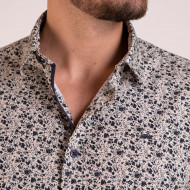 Chemise manches longues fleurie