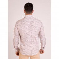 Chemise manches longues à motif abstrait
