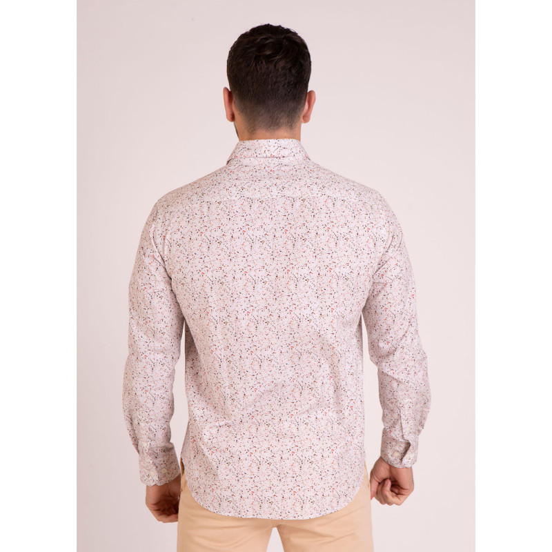 Chemise manches longues à motif abstrait