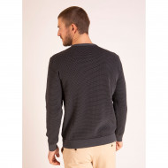 Pull uni maille fantaisie