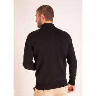 Cardigan zippé à col montant