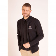 Cardigan zippé à col montant
