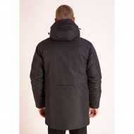 Parka à capuche noir