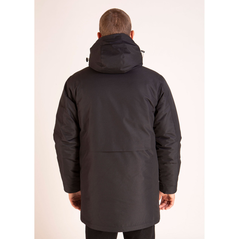 Parka à capuche noir
