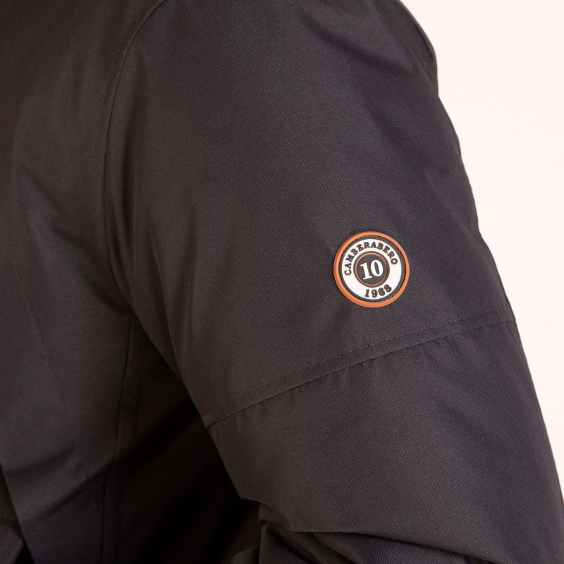 Parka à capuche noir