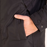 Parka à capuche noir