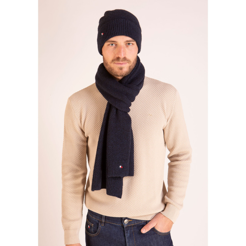 Bonnet uni bleu marine
