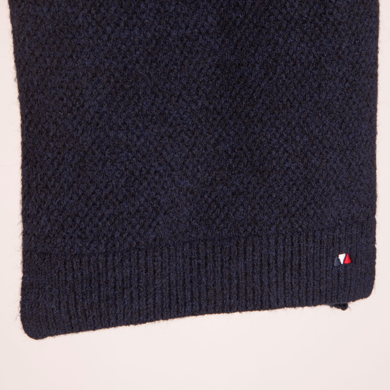 Echarpe unie bleu marine