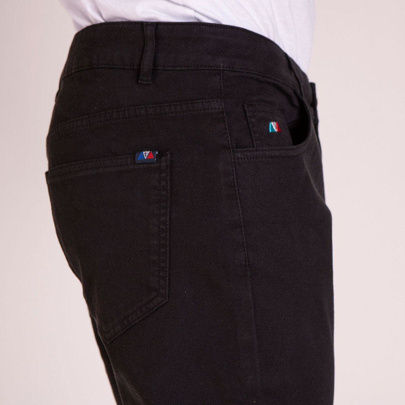 Pantalon en coton coupe regular