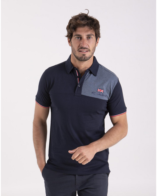 Polo broderie poitrine et dos NZA