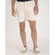 Short chino fantaisie taille élastique avec cordon
