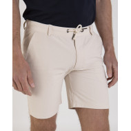 Short chino fantaisie taille élastique avec cordon