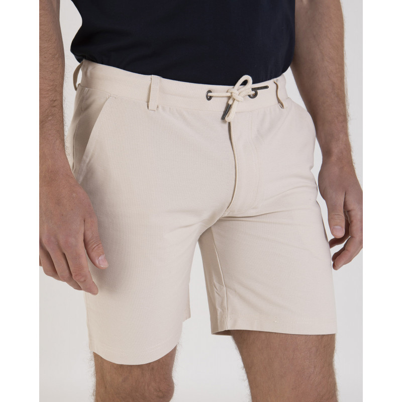 Short chino fantaisie taille élastique avec cordon