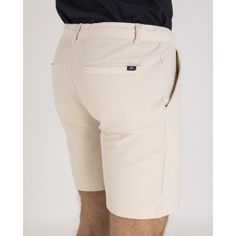 Short chino fantaisie taille élastique avec cordon
