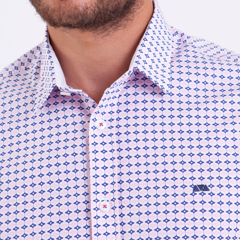 Chemise manches courtes à motifs