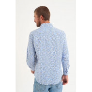 Chemise en popeline imprimé fleurs