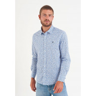 Chemise en popeline imprimé fleurs