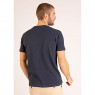 T-shirt uni en maille cloquée