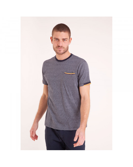 TEE SHIRT MC COTON PEIGNE